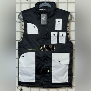 The Hideout Clothing-Dsiris Men PUFFER VEST Size Small NWT 1 Of 500 Young King